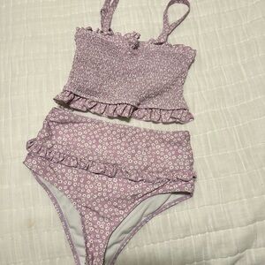 Floral Purple Bikini Set